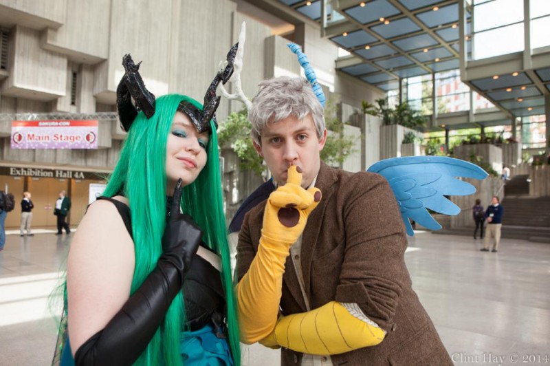 My Little Pony - Queen Chrysalis
Sakuracon 2014
with Discord
Photo by - Clint Hay / Marmbo