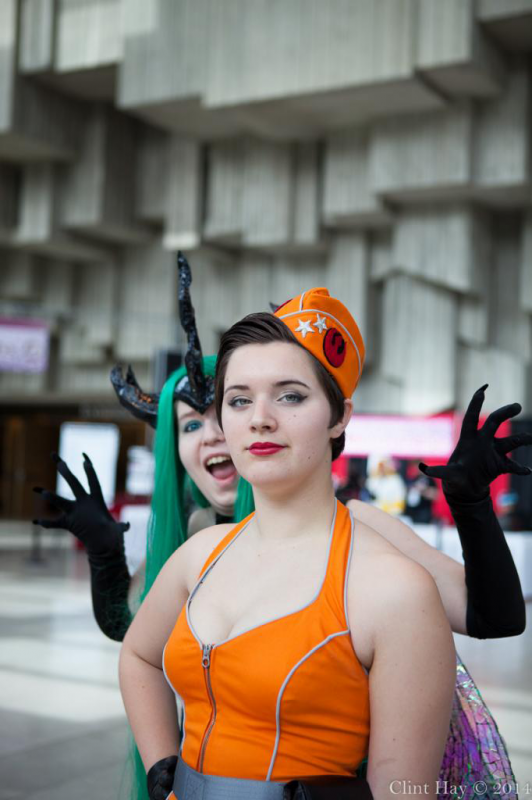 My Little Pony - Queen Chrysalis
Sakuracon 2014
with pin-up X-wing fighter (http://light-as-a-heather.tumblr.com/)
Photo by - Clint Hay / Marmbo