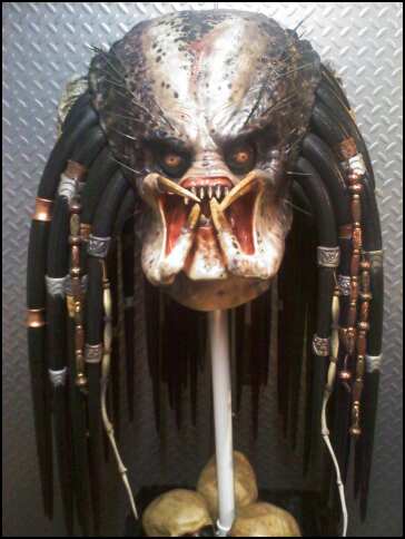My mask after I added the quills,dreads and beads.