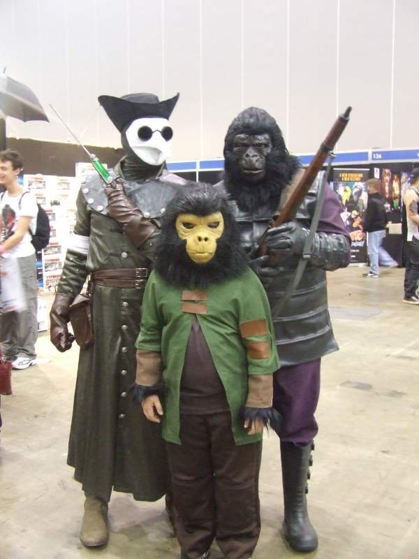 My Son and I in costume at Armageddon Expo, Melbourne, Australia.