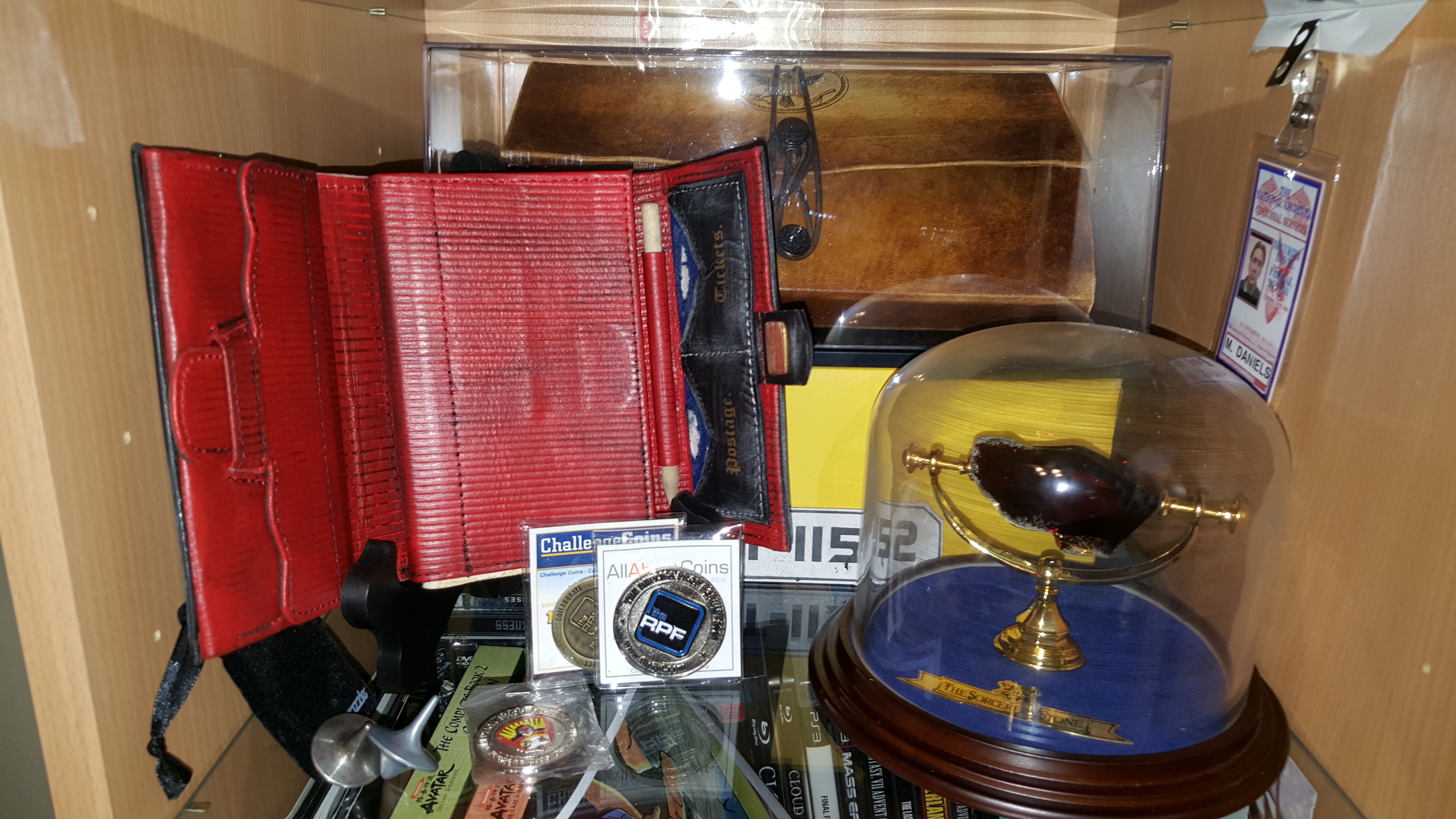 Need more space for my collection, but for now, I placed it on display behind my Booth Diary prop (museum version by Sarednab)