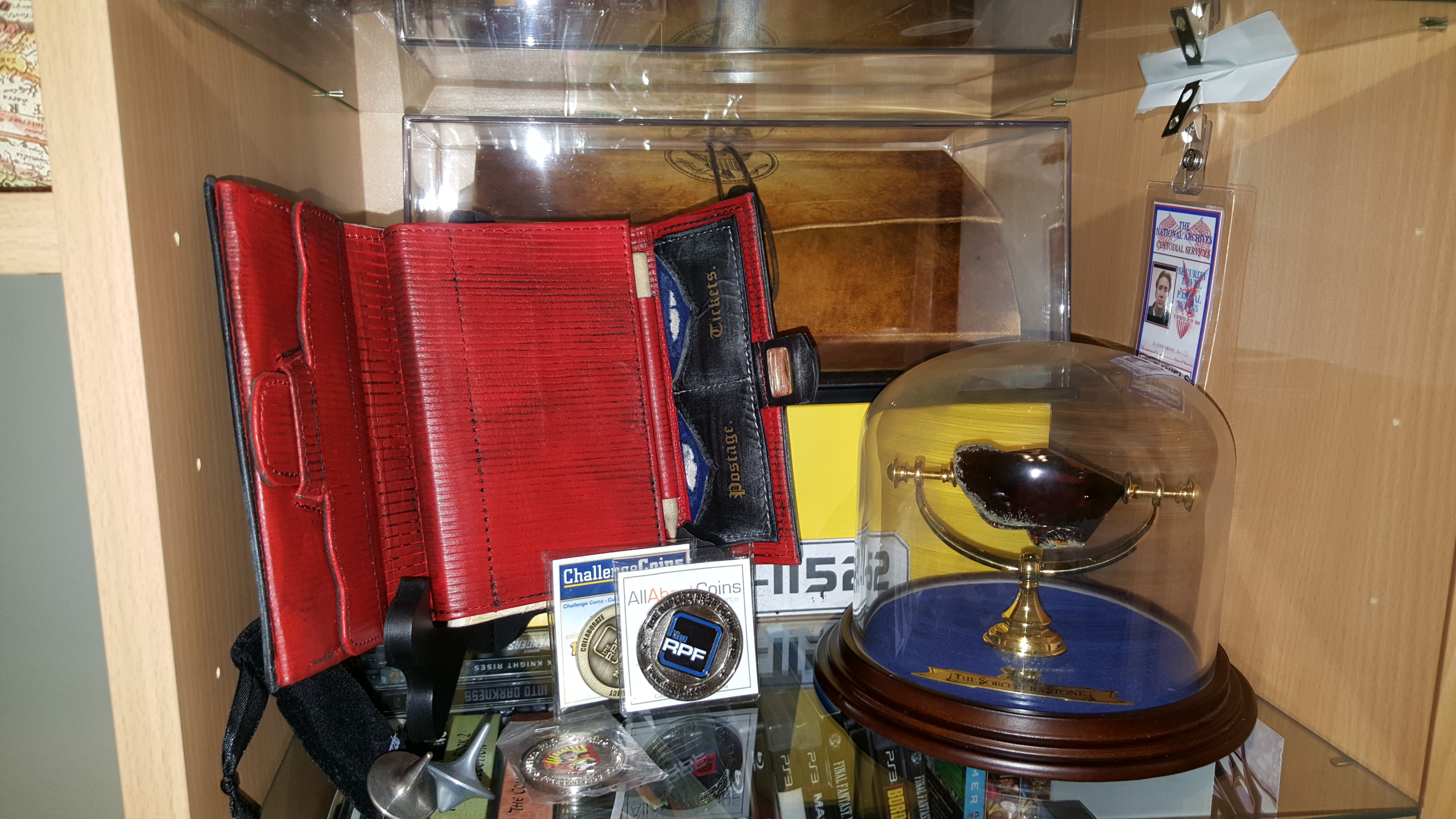 Need more space for my collection, but for now, I placed it on display behind my Booth Diary prop (museum version by Sarednab)