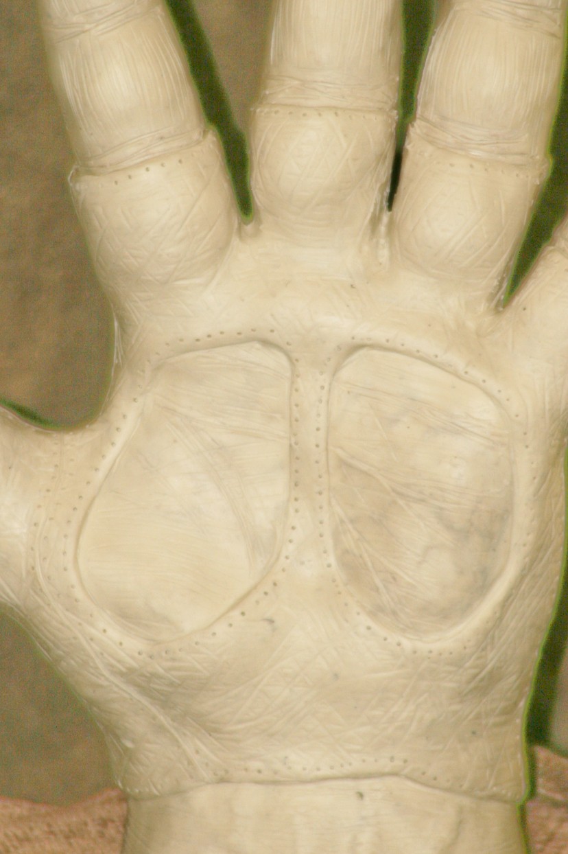 P1 hand sclupts (palm close up)
