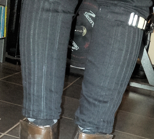 Pants details including Chalk lines I used for marking