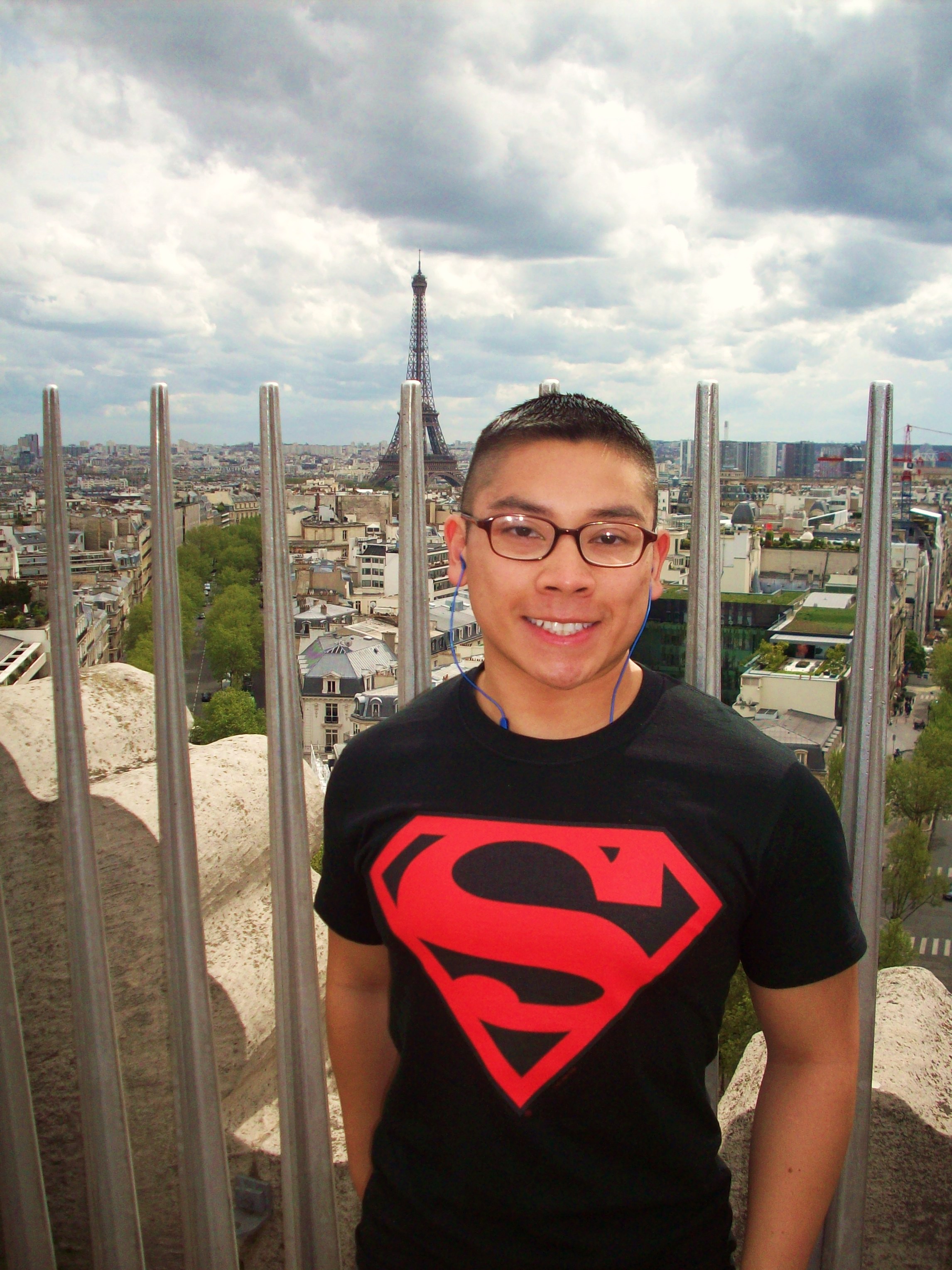 Paris again, on top of the Arc of Triumph.