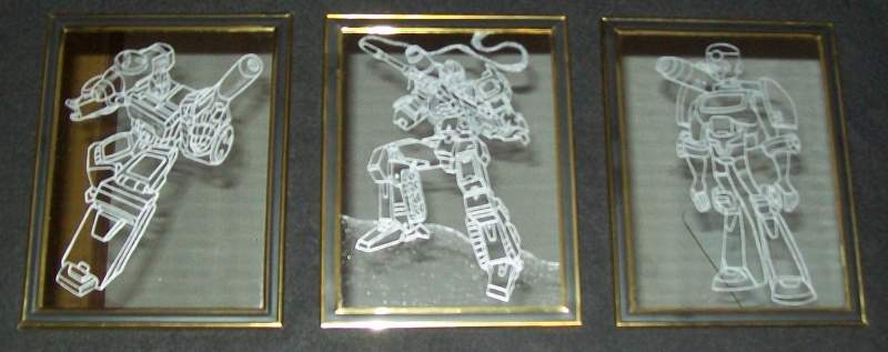 Perceptor Generations Series. Set of three mirrors again, commissioned by a huge Percy fan. G1, IDW comic style, and then TFA. The IDW comic style is