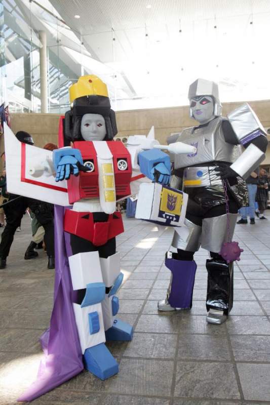 Photo featured in the Baltimore Sun newspaper, by Greg Whitesell of myself and my son Matt as 'Prince Starscream'.