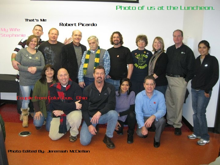 Picardo with a group of us Trek fans at the Louisville Science Center for the Star Trek Exibit.