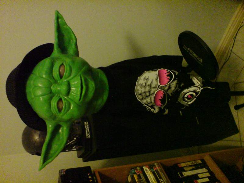 Platsil gel 10 Yoda with preliminary fibreglass underskull