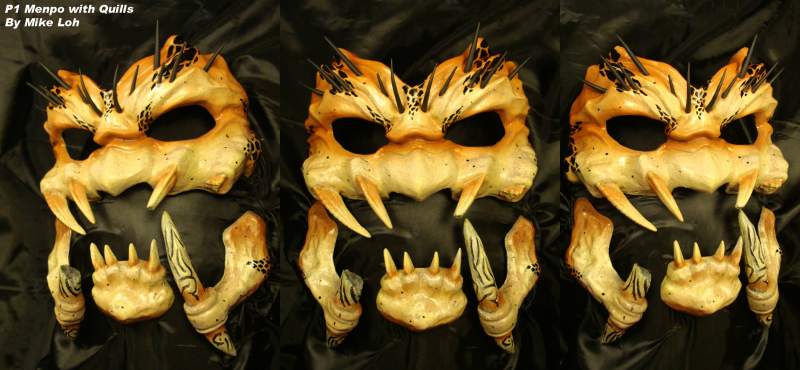 Predator 1 Japanese Menpo with quills