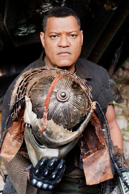 Predators: Laurence Fishburne On Set