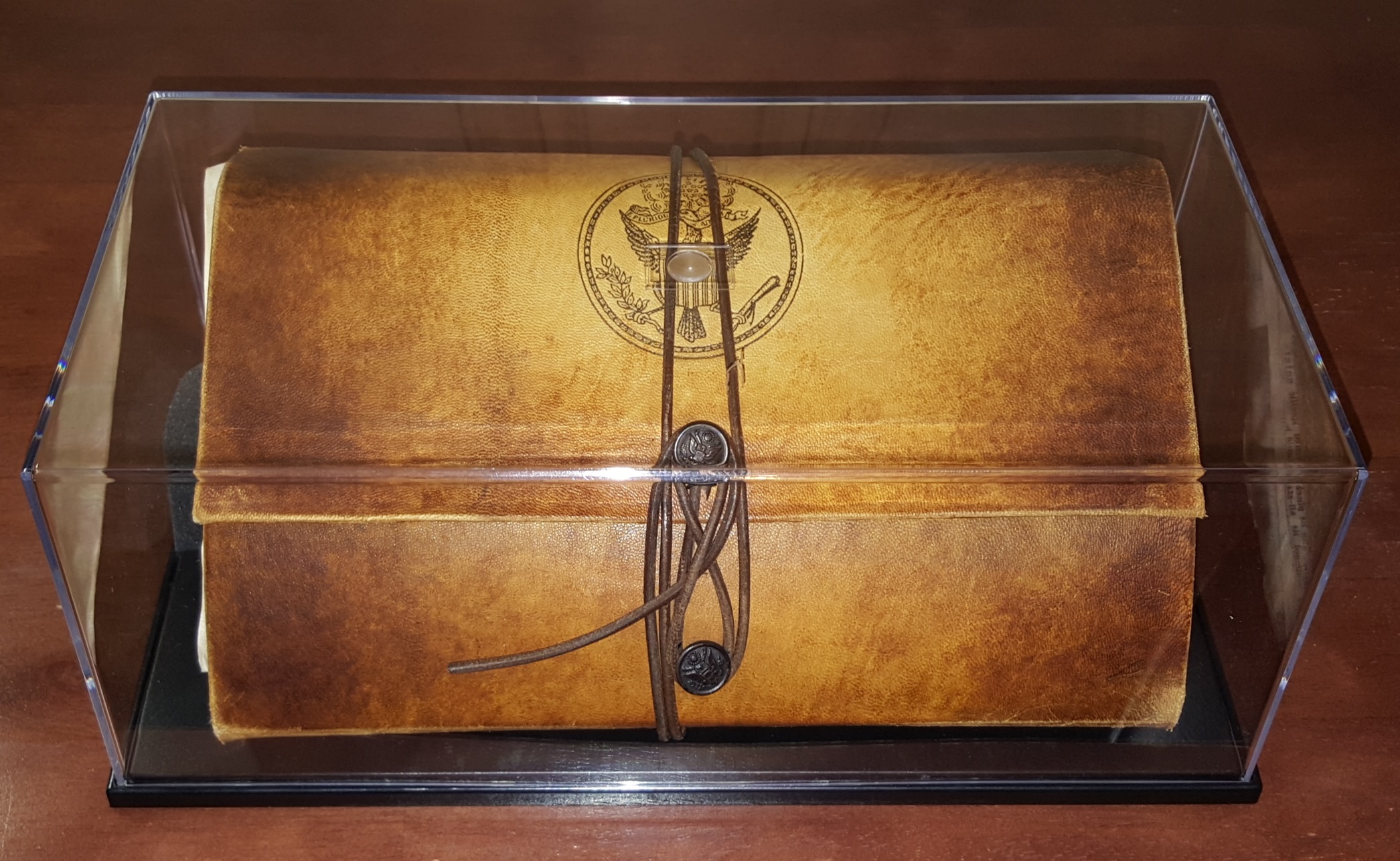 Production-made Book of Secrets prop by Ross MacDonald (from National Treasure 2: Book of Secrets)