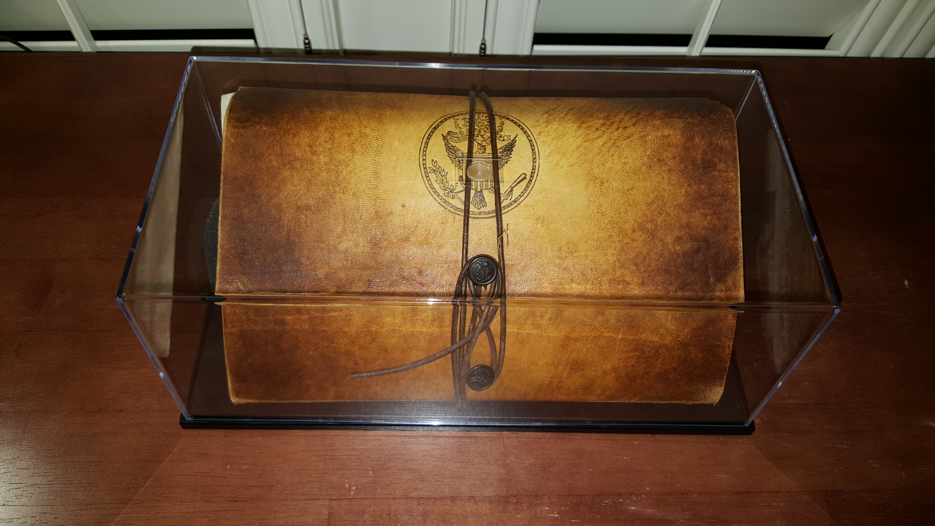 Production-made Book of Secrets prop by Ross MacDonald (from National Treasure 2: Book of Secrets)