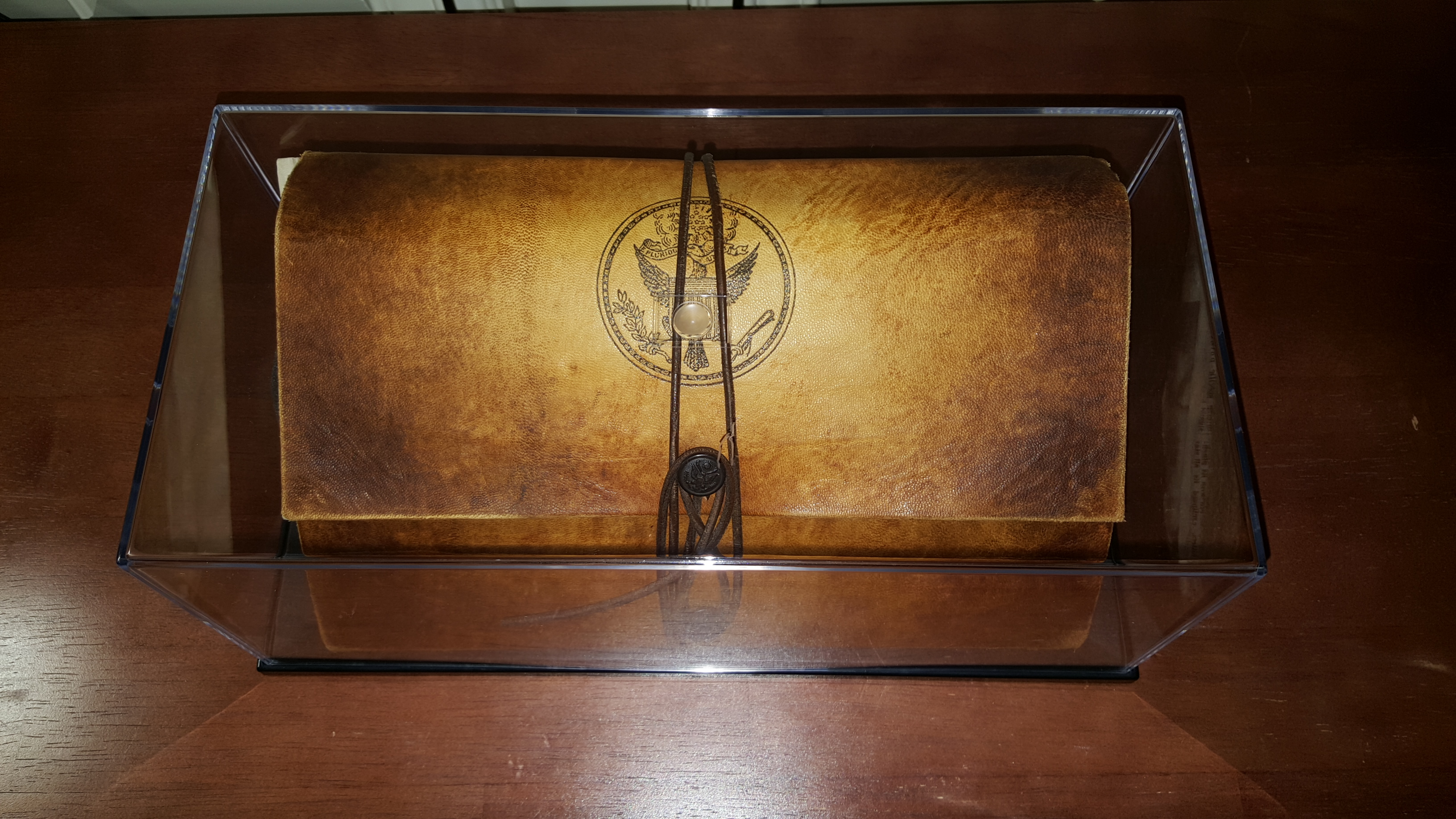 Production-made Book of Secrets prop by Ross MacDonald (from National Treasure 2: Book of Secrets)