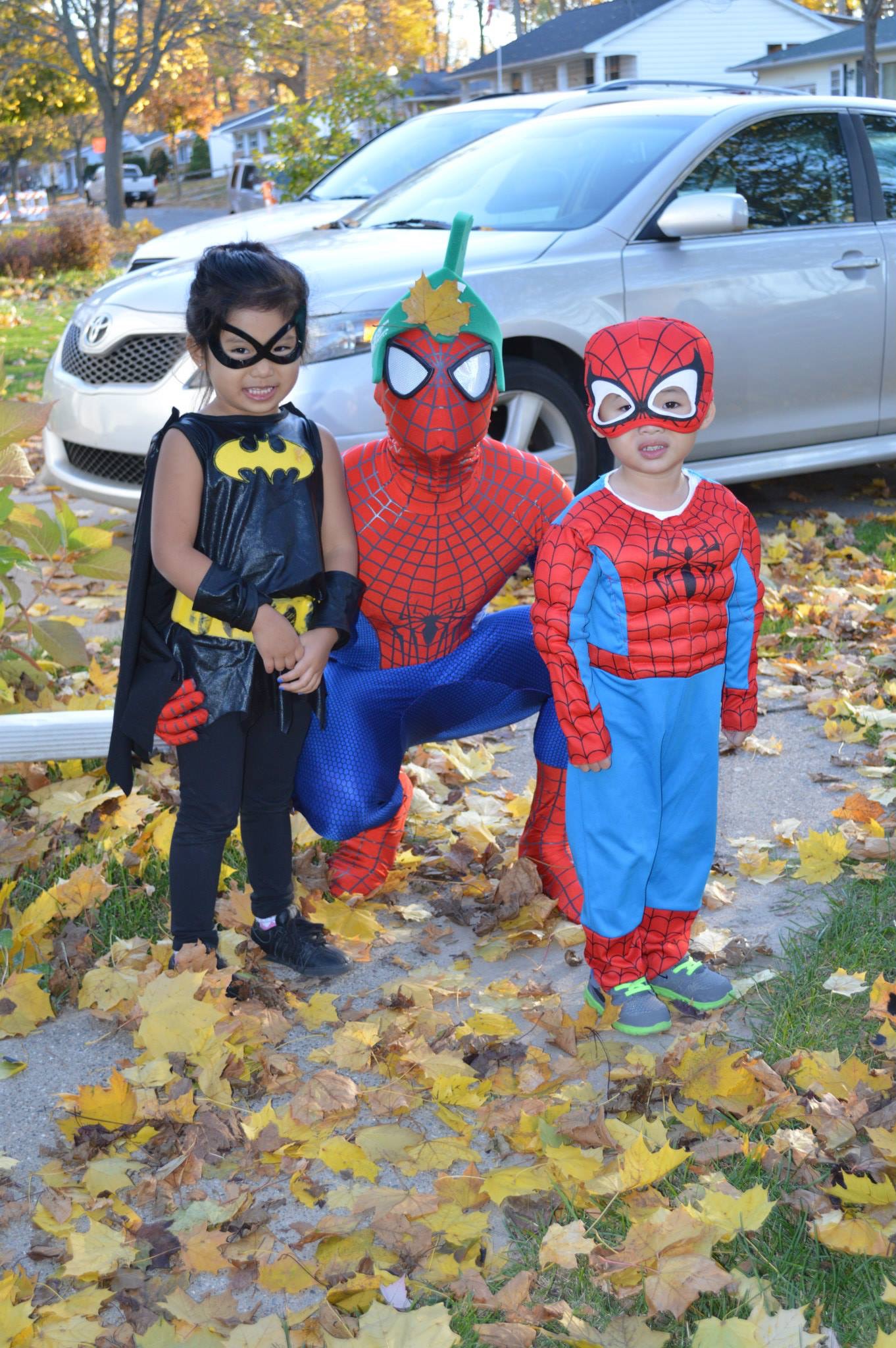 Putting smiles on kids' faces at my nephew's birthday party.