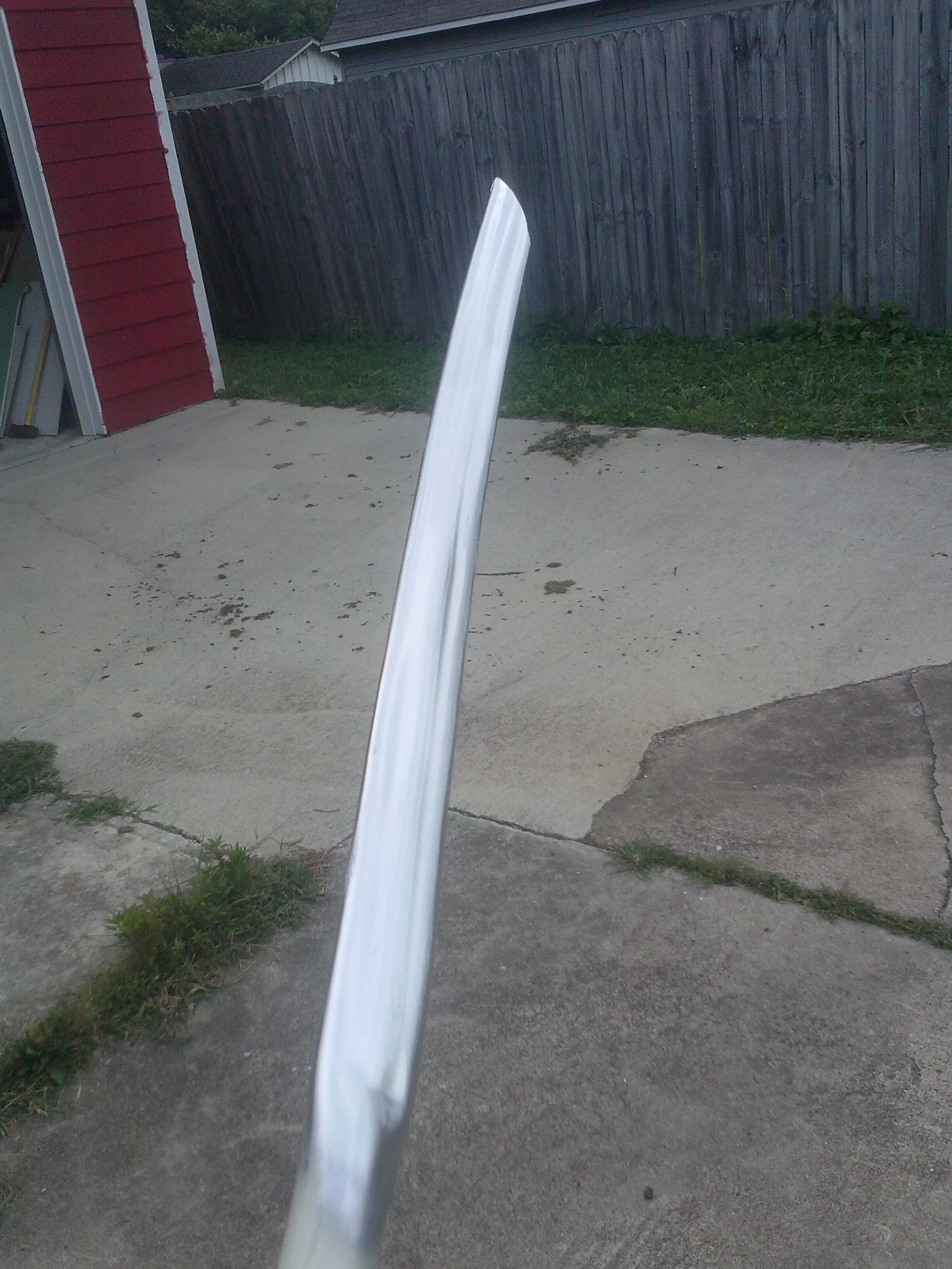 PVC pipe used as sword