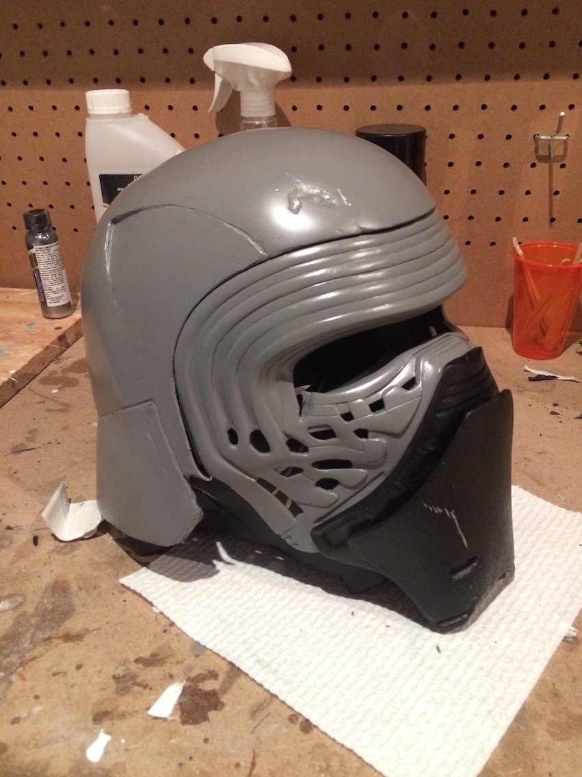 Quickly put everything together just to see how it fit. The fibreglass on the inside of the dome area needs to be sanded a bit where it meets the face