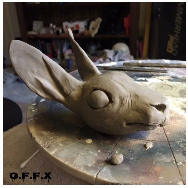 Rabbit head sculpt