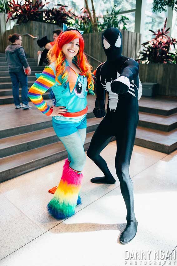 Rainbow Dash and Spider-man - ECCC 2014