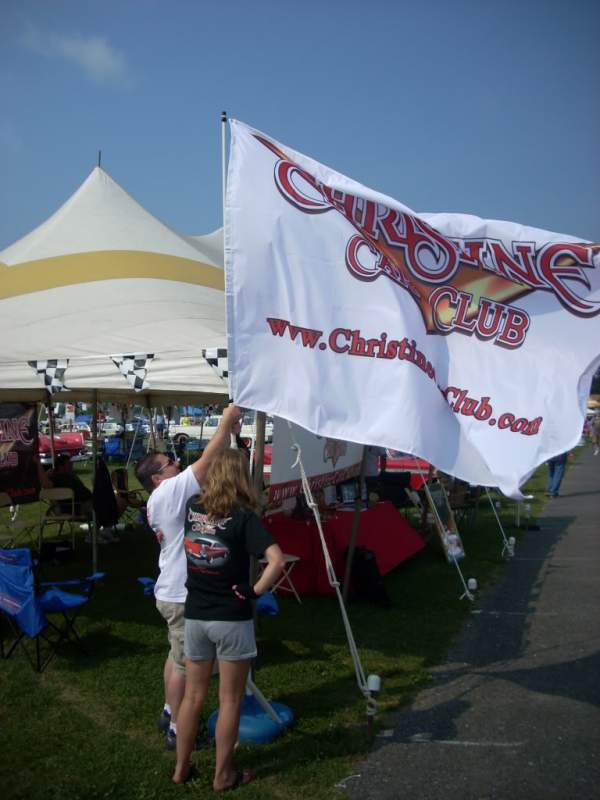 Raising the CCC Flag in Carlisle, PA.

See more at www.ChristineCarClub.com