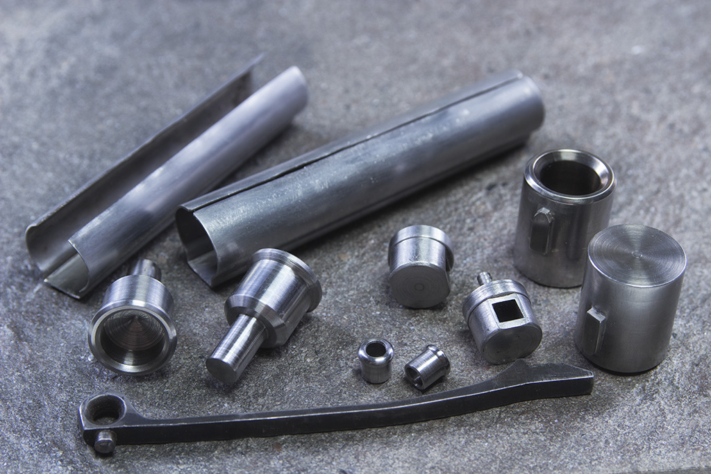 Replica Lewis Gun parts in 1018 mild steel.