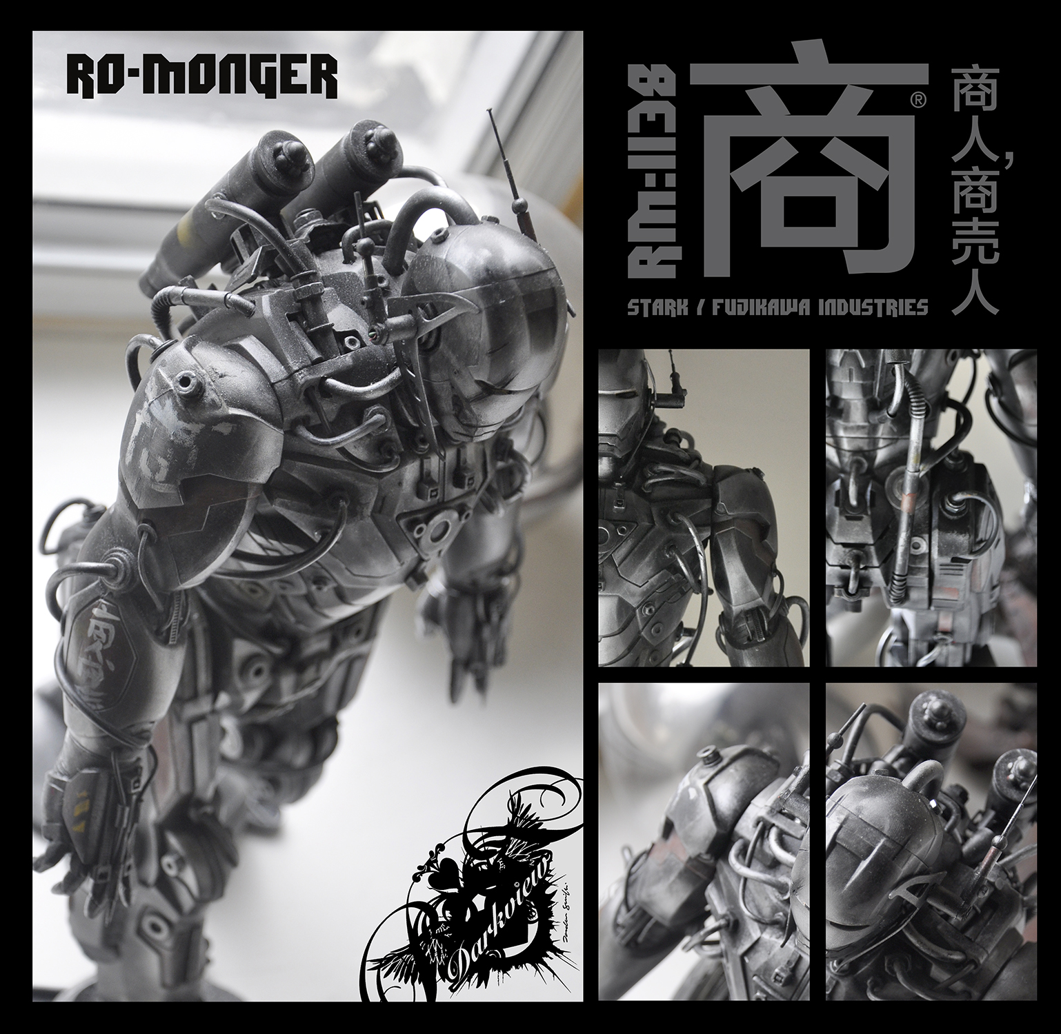 RO-MONGER. l had in mind a Howard Stark/Fujikawa lndustries war soldier. Wanted to give it an alternative universe feel and imagined a timeline of 196