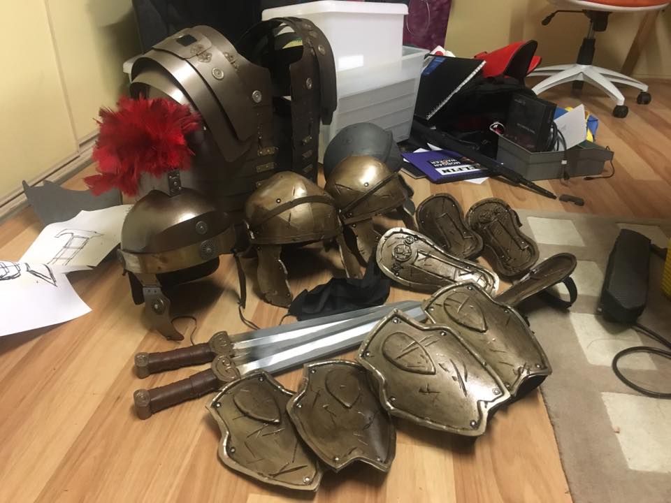 Roman stage performance costumes