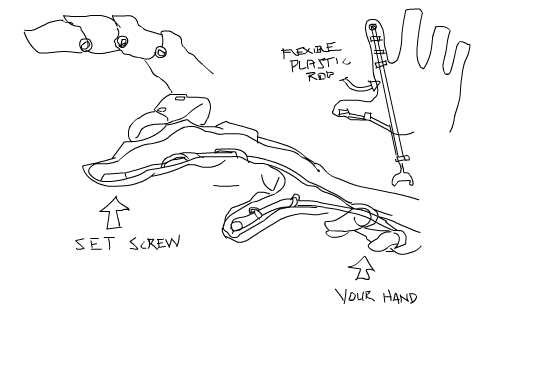 rough sketch of hand design