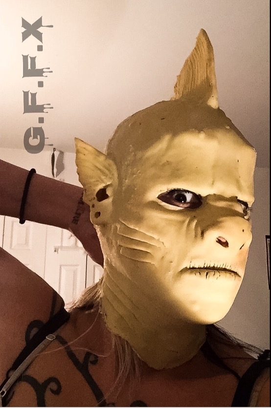 Sea creature mask, soon to be in a shoot