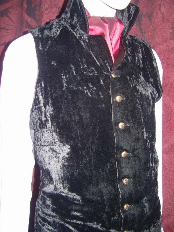 sherlock velvet waiscoat
