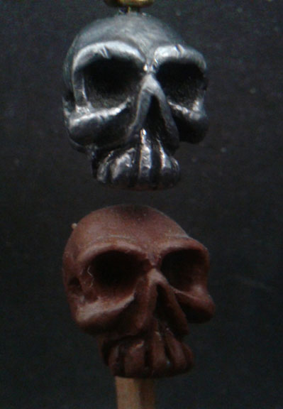 Skull Key Chain Charm
Chavant Y-2 Klay. Cast in pewter