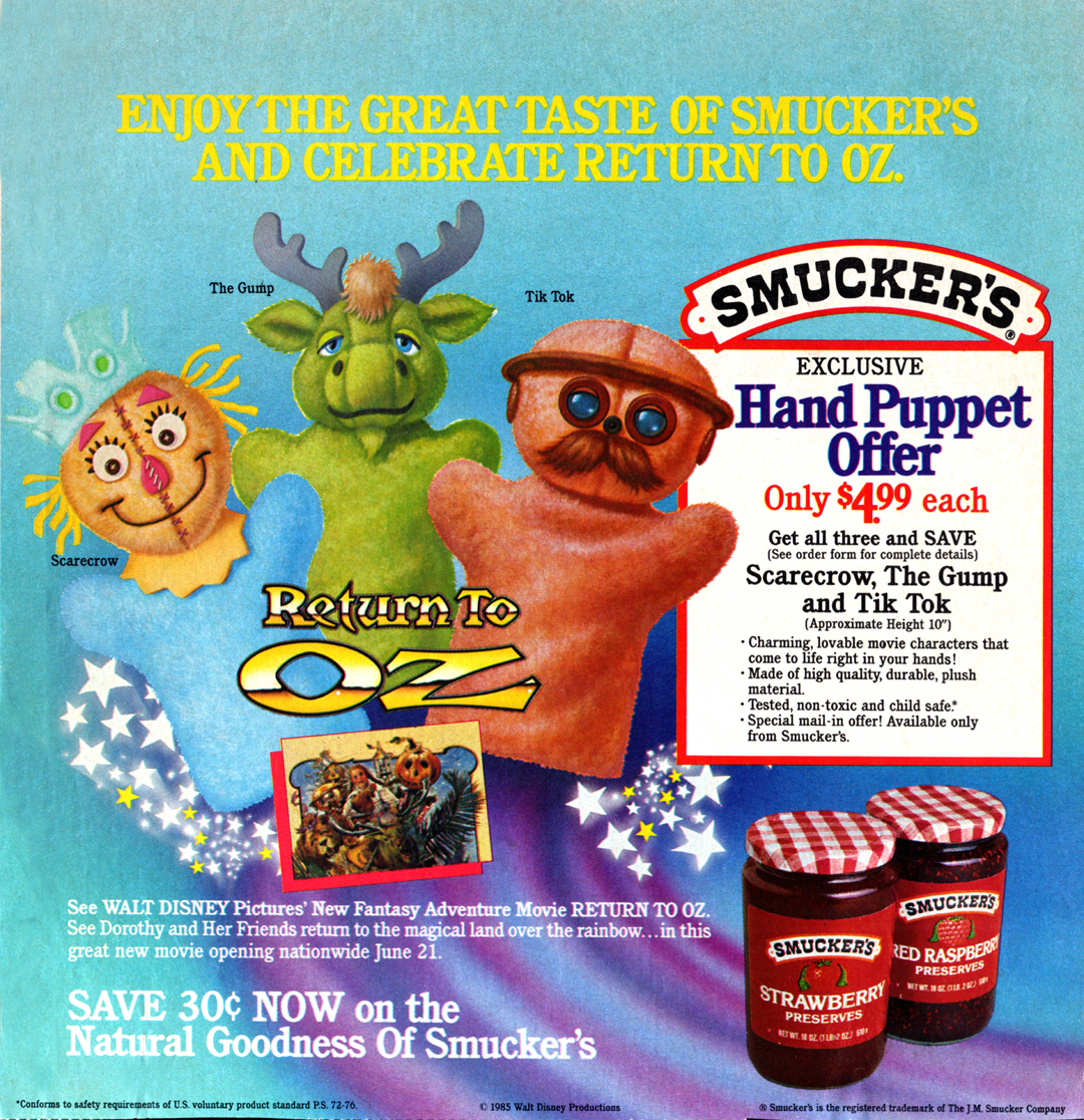 Smucker's Puppet Ad