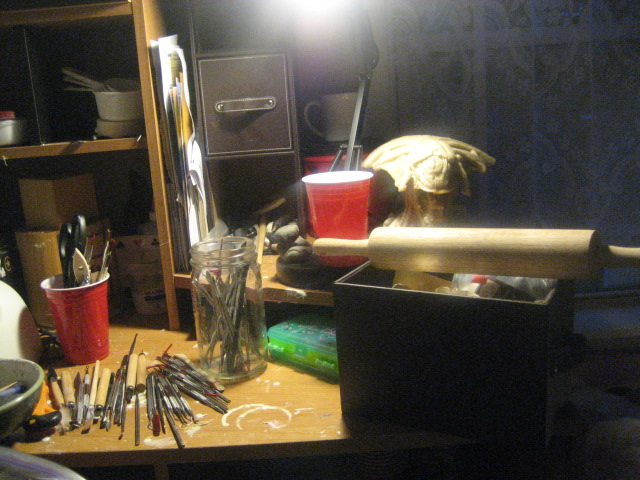 Some of my clay sculpting tools..