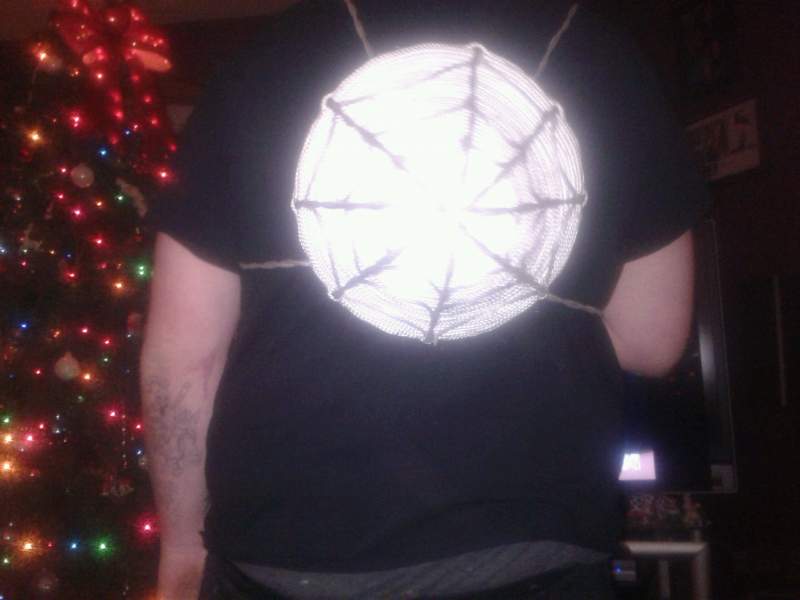 spidey bag finished...for a sizeing idea i am 230 ibs and have very broad shoulders