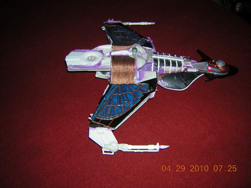 Starboard view - it is missing the lower part of the Ent-A impulse engine
