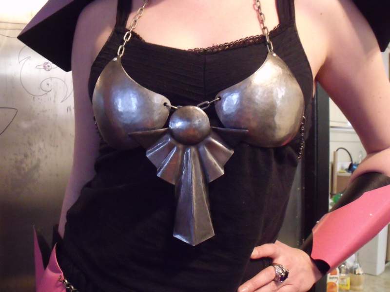 steel bra with ornament