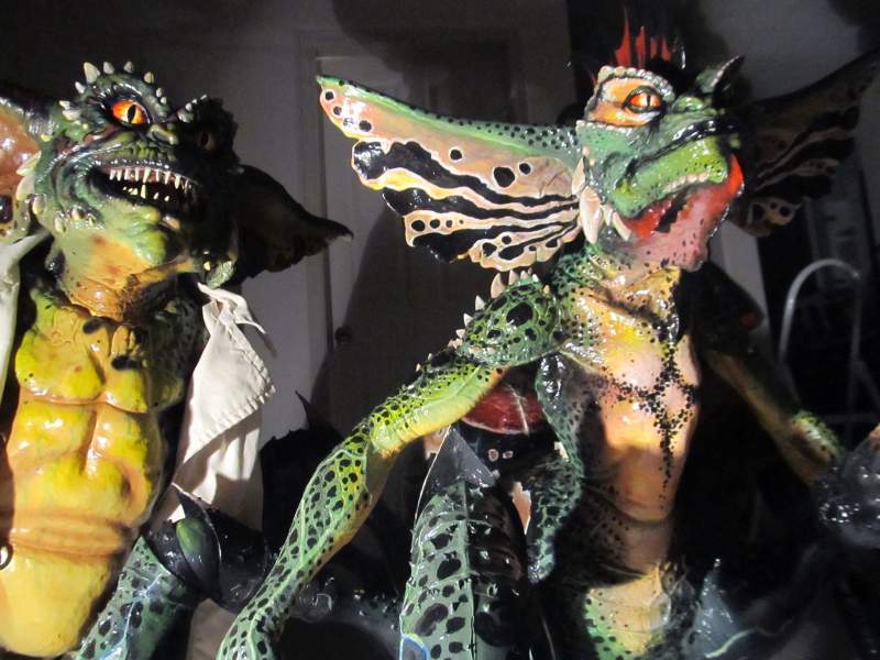 stunt puppet repaint and spider gremlin