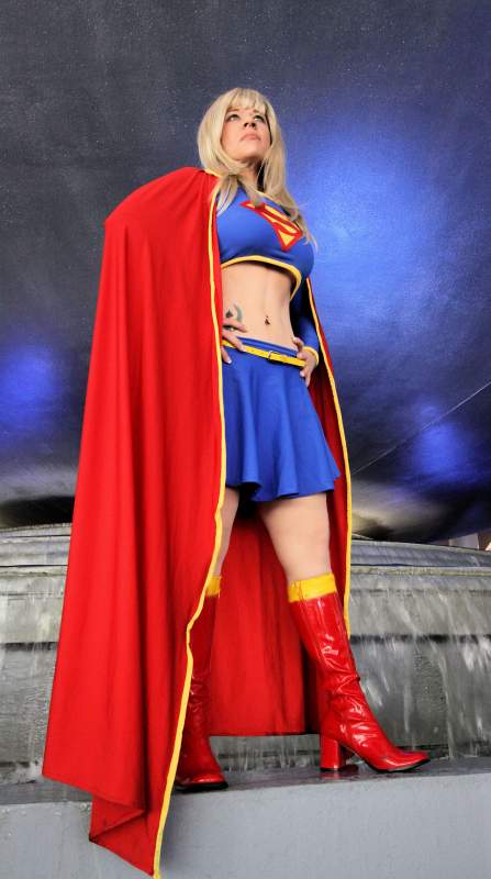 supergirl costume. Still need to do some detailing and I want to hand embroider detail on the logo.