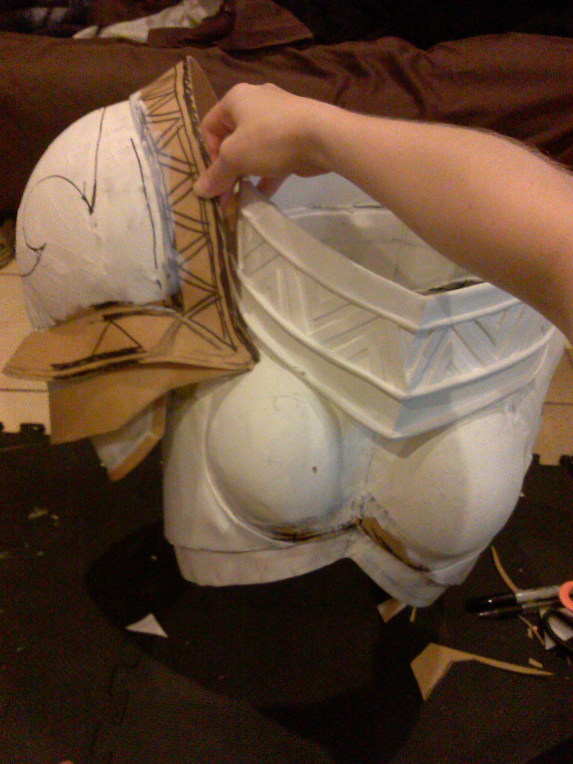 test fit and shoulder alignment