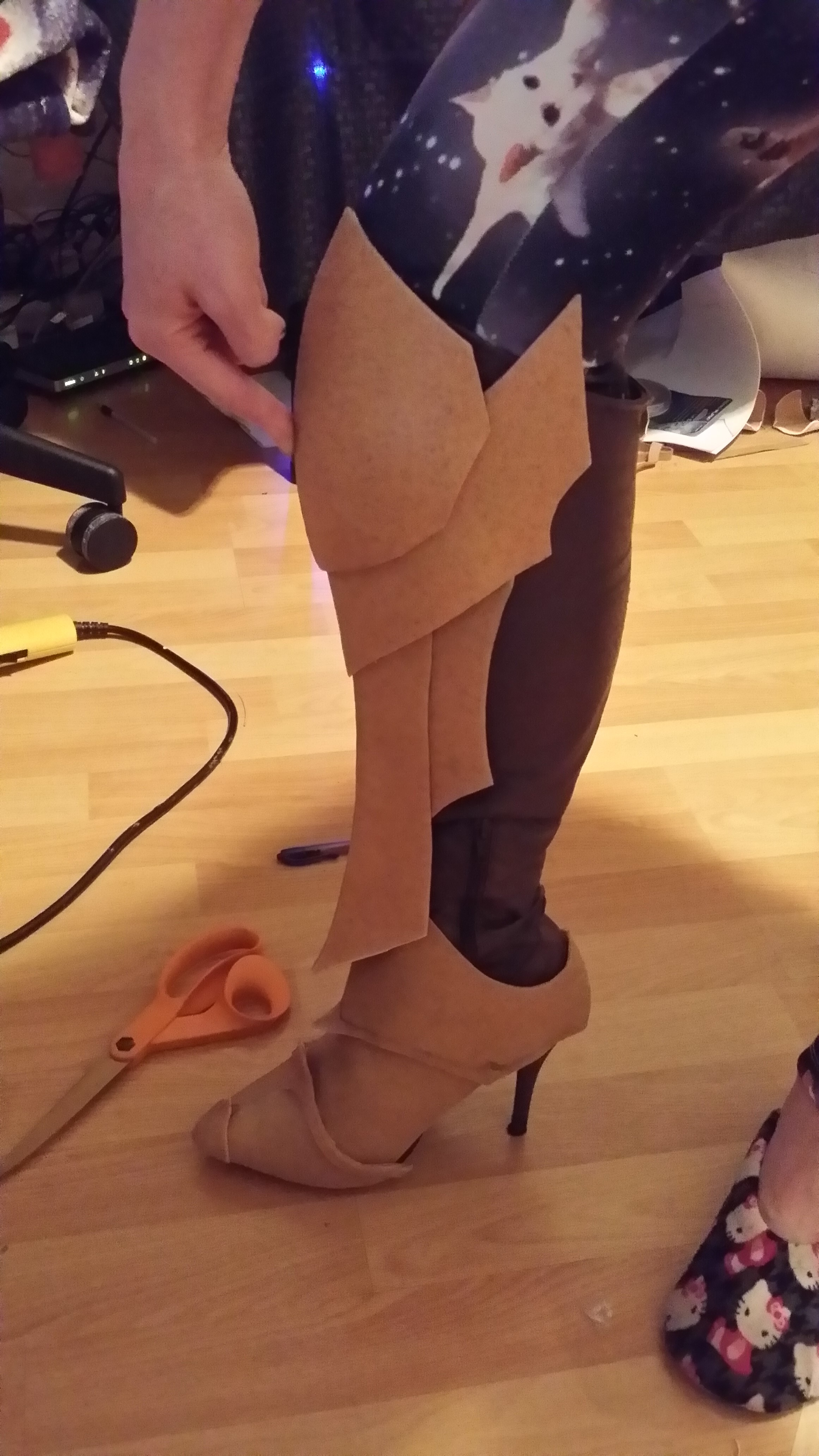 testing shoe/shin fit