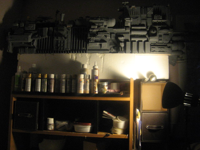 That is a pic of a 3.5 foot long spaceship i am building lol