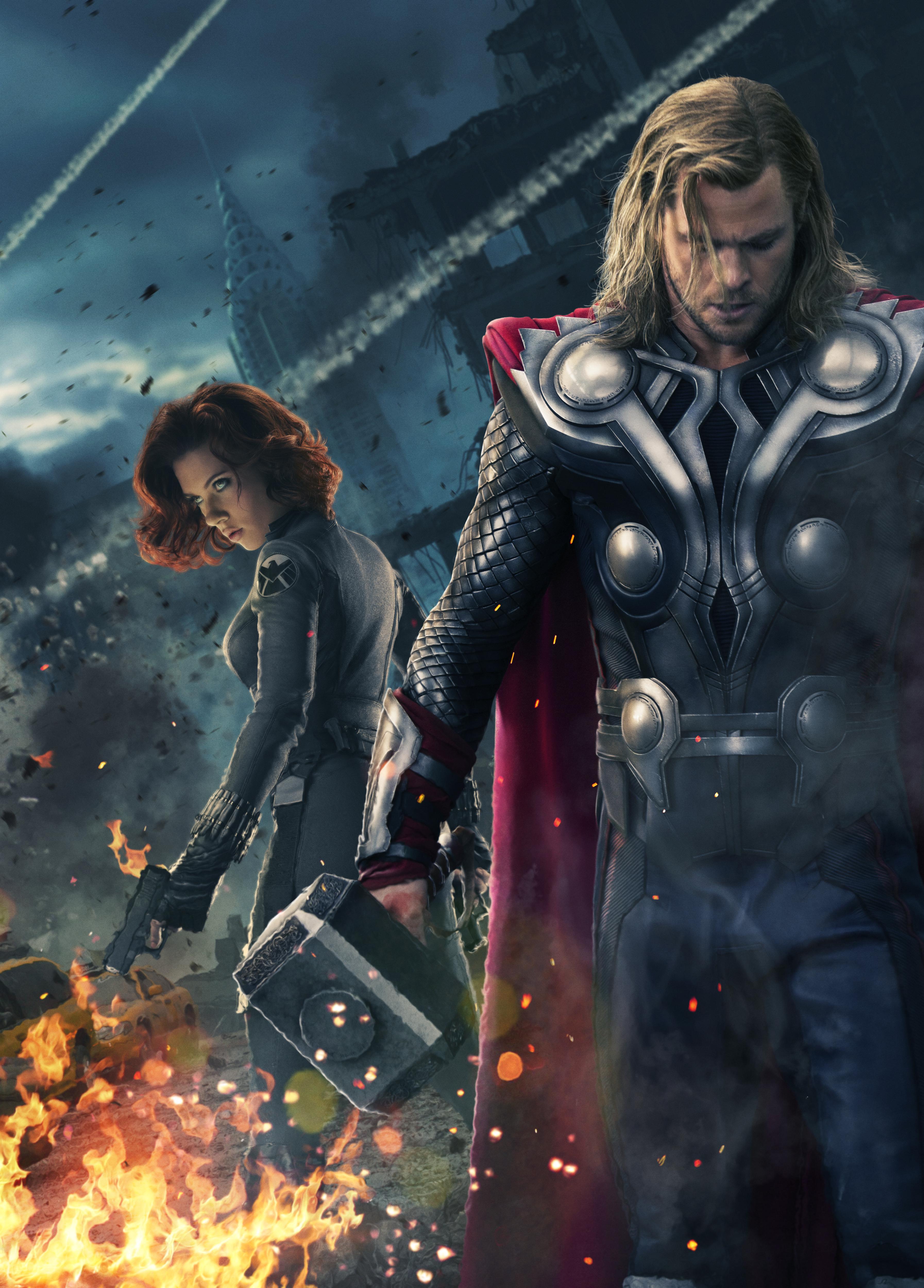 The Avengers - Black Widow and Thor
