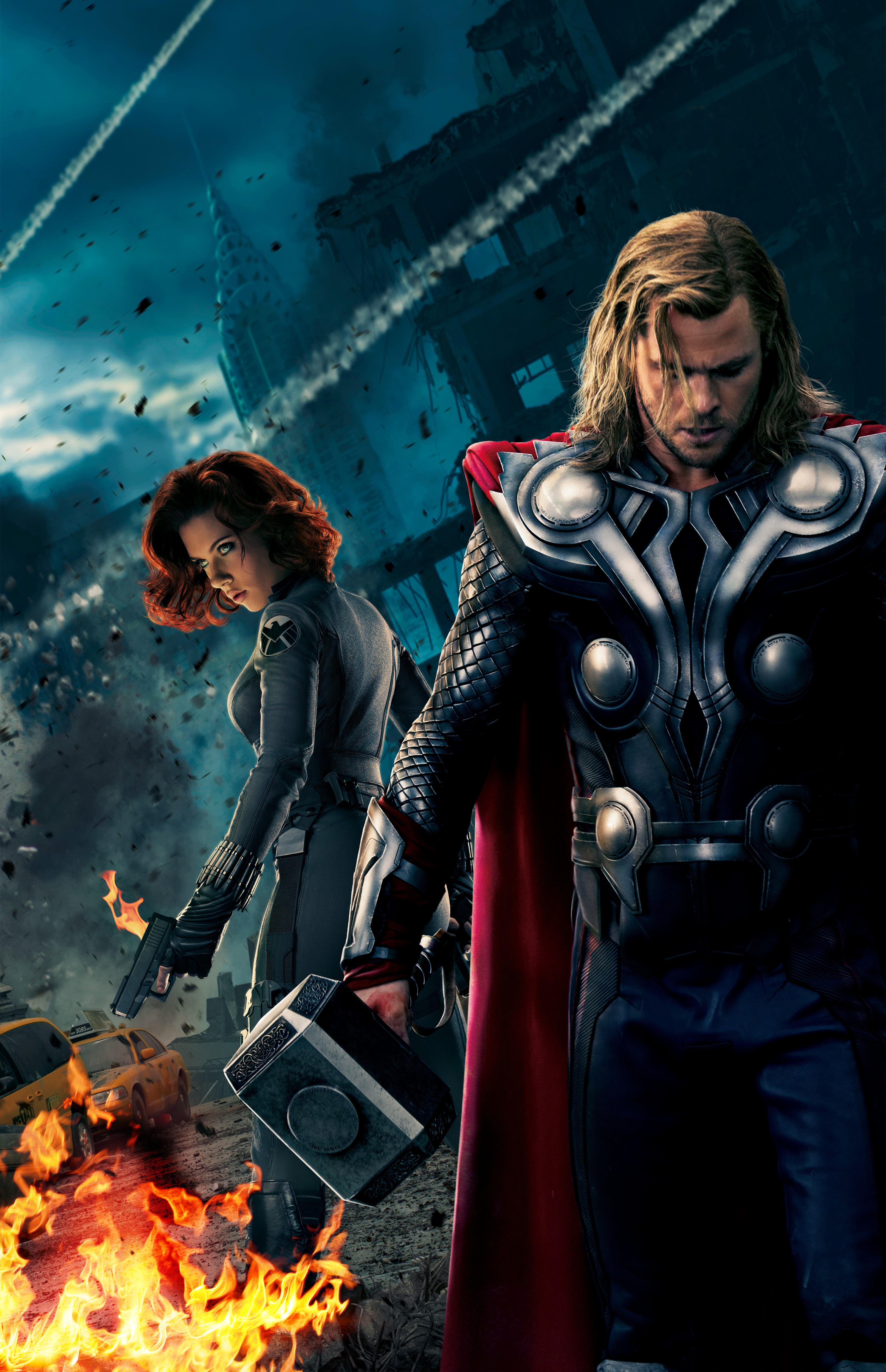 The Avengers - Black Widow and Thor