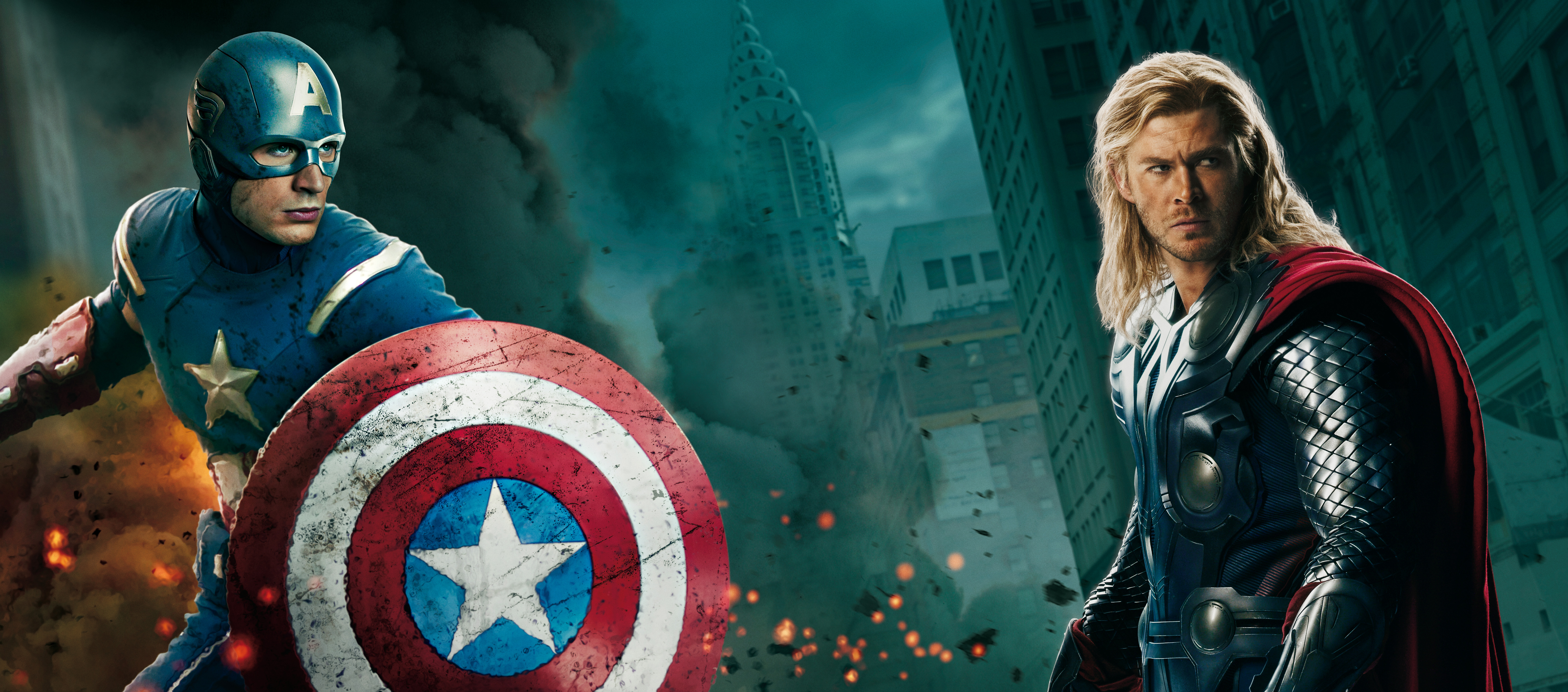 The Avengers - Captain America and Thor
