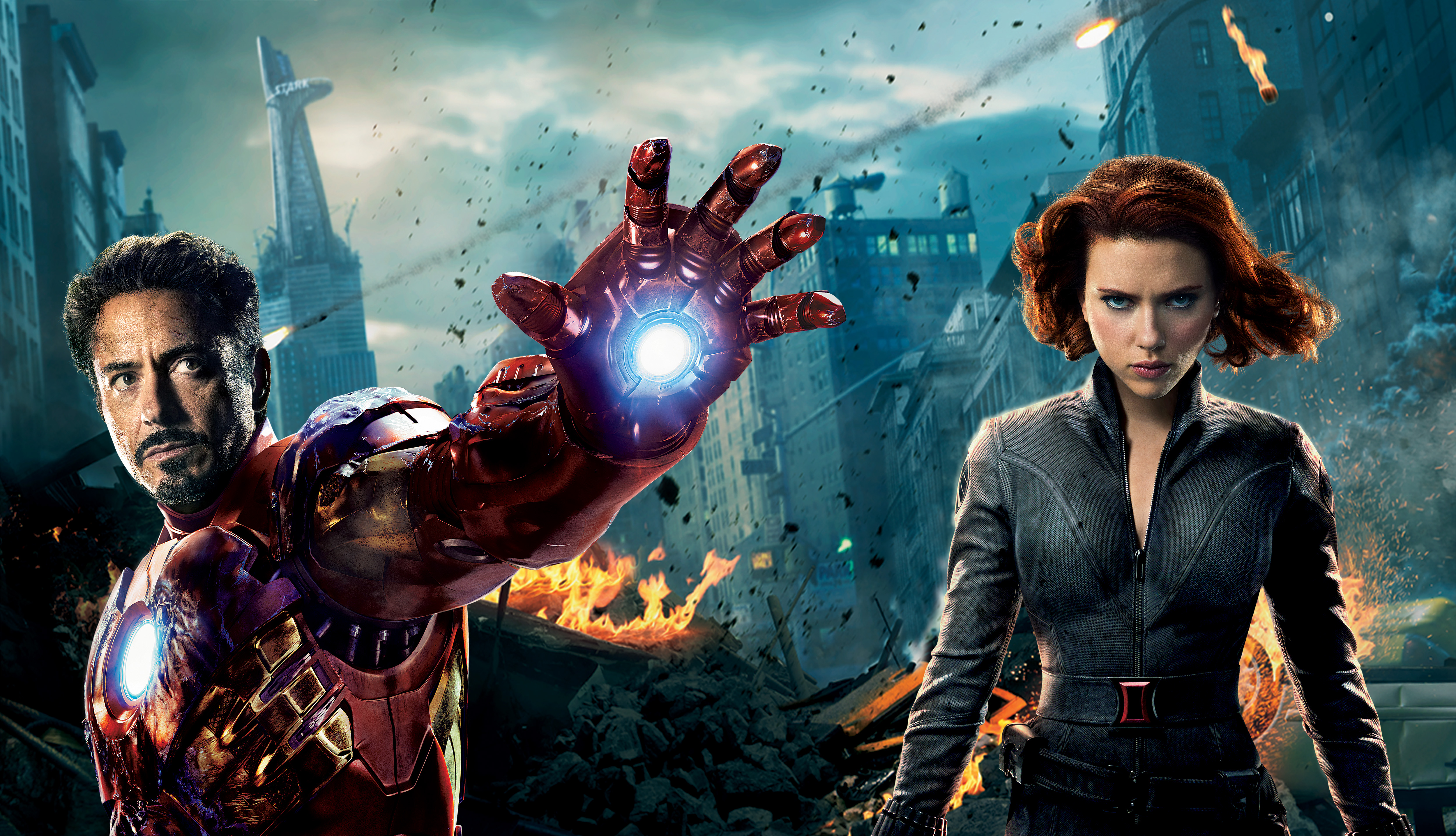 The Avengers - Iron Man and Black Widow
