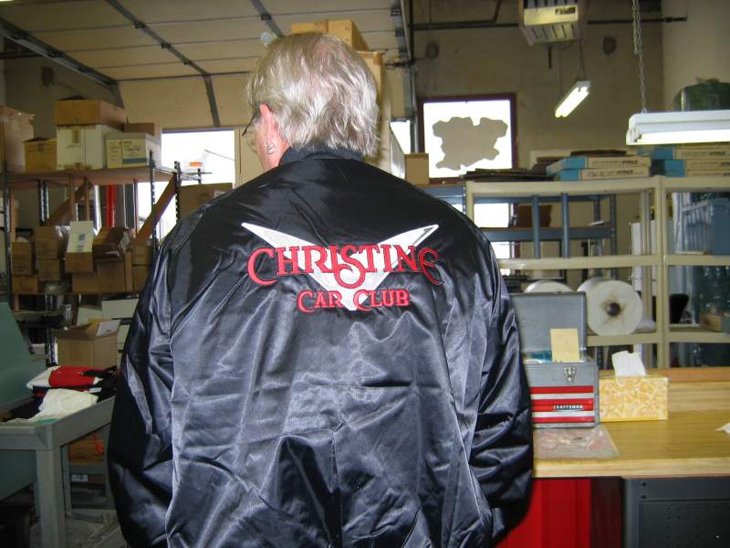 The Christine Car Club Official Club Jacket.

See more at www.ChristineCarClub.com