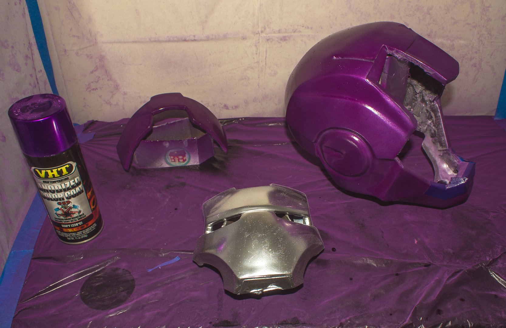 The chrome before it was destroyed by the final clear coat.