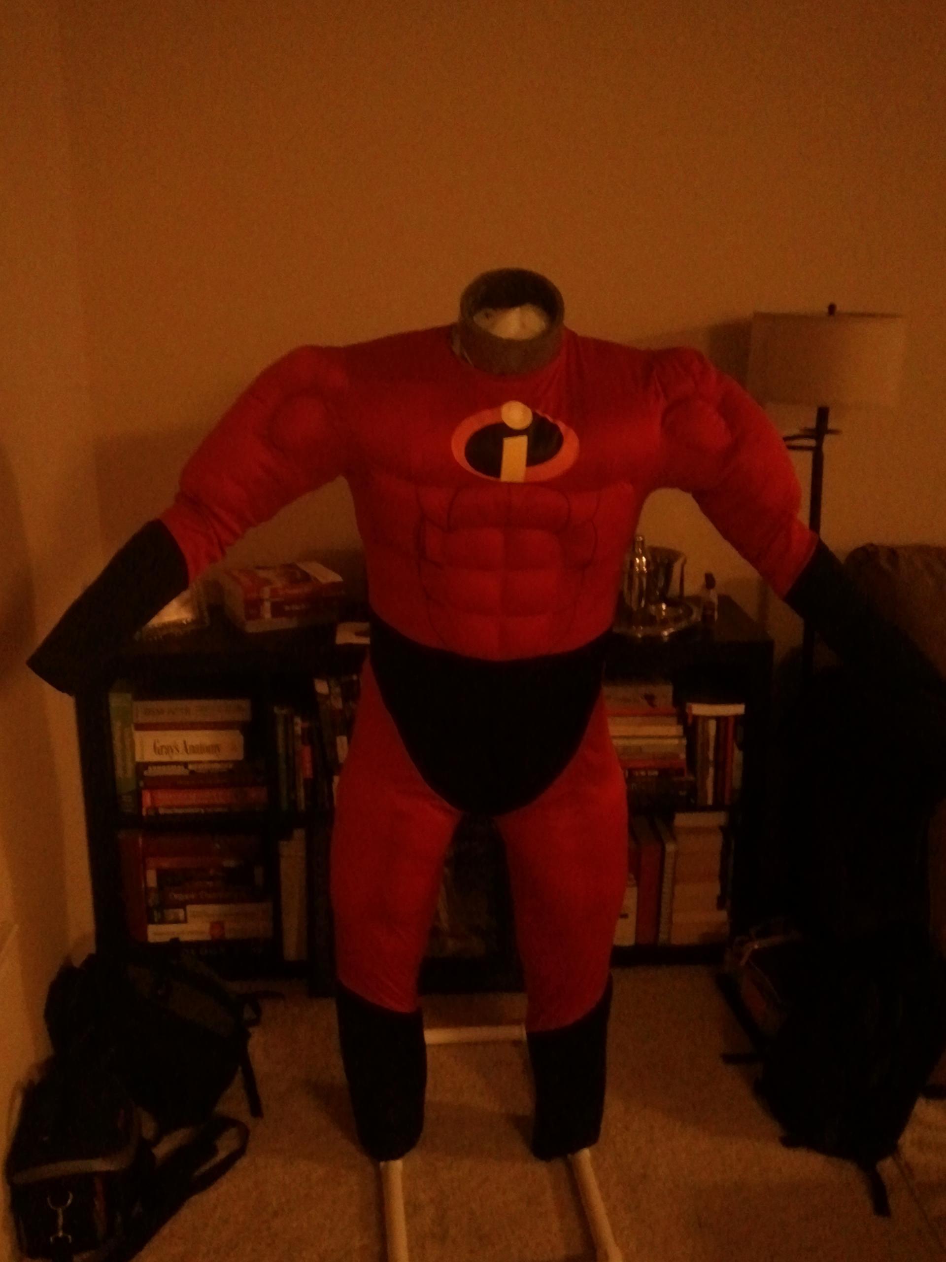 The famous Mr. I suit on my Duct Tape Dummy.