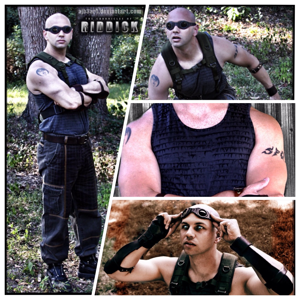 The final version of my Chronicles of Riddick style costume.  oct 2014