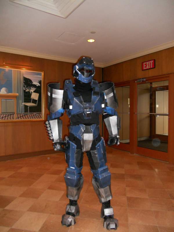 The finished suit at Tekkoshocon IX which took place in 2011 at the Wyndham Grand Hotal in Pittsburgh